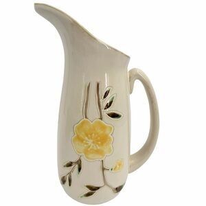 Sonoma Home Mendocino Buttercup Floral Cream 2.5 qt. Tall Beverage Pitcher